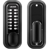 image:imageVEVOR Mechanical Keyless Entry Door Lock 20 Code Upgrade 47 Digits Code SingleSided Push Button Combination Mechanical Keypad Door Knob Auto Locking for Garden Gates Indoor or Outdoor SilverBlack