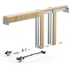 image:imageVEVOR Pocket Door Frame Kit for 4872 in Wide 80 in High Door Pocket Door Kit with TwoWay Soft Close Mechanism Slide Smoothly Quietly Easy to Install Wood and Galvanized Steel for Living Room30x80