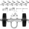 image:imageVEVOR Sliding Gate Kit 6 Rolling Gate Hardware Kit Universal Sliding Gate Rollers Track Wheels Heavy Duty Sliding Gate Guide Roller for Sliding Gates and Rolling Door600 lbs Max LoadBlackSet