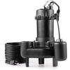 image:imageVEVOR Submersible Sewage Pump 13 HP 3000 GPH Cast Iron SewageEffluent Pump with Automatic Float Switch 15Inch NPT Discharge 120V 25 ft Lift for Basement Septic Tank Residential Sump Basin20 Npt Discharge
