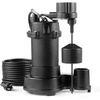 image:imageVEVOR Submersible Sewage Pump 13 HP 3000 GPH Cast Iron SewageEffluent Pump with Automatic Float Switch 15Inch NPT Discharge 120V 25 ft Lift for Basement Septic Tank Residential Sump Basin15 Npt Discharge