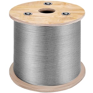 image:imageMophorn Stainless Steel Cable Railing 18 x 500ft Wire Rope 316 Marine Grade Braided Aircraft Cable 7x7 Strands Construction for DeckRailBalustersStairHandrailPorchFence18
