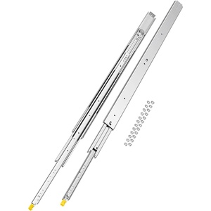 image:imageVEVOR 1 Pair Full Extension Drawer Slides 18 20 22 28 30 32 36 38 40 44 48 52 56 60 in 500 lbs Load Capacity Locking Drawer Slides Ball Bearing with Lock Side Mount Drawer Slide Rail56 inch
