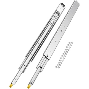 image:imageVEVOR 1 Pair Full Extension Drawer Slides 18 20 22 28 30 32 36 38 40 44 48 52 56 60 in 500 lbs Load Capacity Locking Drawer Slides Ball Bearing with Lock Side Mount Drawer Slide Rail40 inch