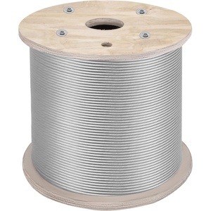 image:imageVEVOR 14 Stainless Steel Cable 200FT T304 7x19 Tighter Core Cable Railing System Wire Rope Aircraft Deck Railing Kit Fence WireT304 200FT