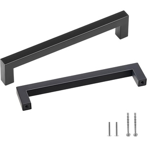 image:imageVEVOR 30 Pack Black Cabinet Pulls 503in  128mm Center to Center Kitchen Cabinet Drawer Rust and ScratchResistant Hardware Stainless Steel Door Handles for Kitchen Bathroom Bar Hardware Matte5 inch Hole Centers128mm