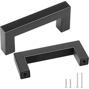 image:imageVEVOR 30 Pack Black Cabinet Pulls 503in  128mm Center to Center Kitchen Cabinet Drawer Rust and ScratchResistant Hardware Stainless Steel Door Handles for Kitchen Bathroom Bar Hardware Matte3 inch Hole Centers76mm