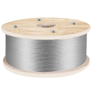 image:imageVEVOR 316 T304 Stainless Steel Cable 250FT 3700 LBS Breaking Strength Cable Railing System Wire Rope Aircraft Deck Railing Kit Fence Wire316 T316
