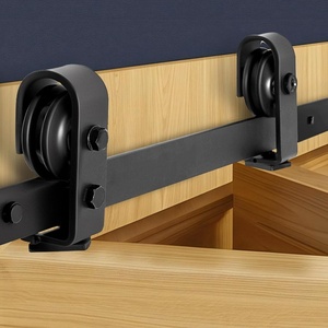 image:imageVEVOR 52 BiFolding Sliding Barn Door Hardware Track Kit Bifold Sliding Door Hardware Slide Smoothly Quietly Heavy Duty Easy to Install for Four 12 Closet Pantry Laundry Barn Doors No Door52 for 2 doors