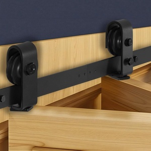image:imageVEVOR 52 BiFolding Sliding Barn Door Hardware Track Kit Bifold Sliding Door Hardware Slide Smoothly Quietly Heavy Duty Easy to Install for Four 12 Closet Pantry Laundry Barn Doors No Door40 for 2 doors