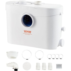 image:imageVEVOR 700W Macerator Pump 9600 Lh Flow 328 ft10 m Head Macerator Sewerage Sump Pump with 3 Water Inlets for Toilet Basement Kitchen Sink Shower Bathtub Waste Water Disposal Upflush Machine700W