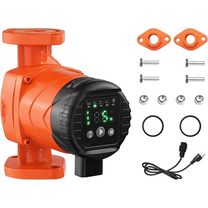 image:imageVEVOR F007E1F1 High Efficiency Circulator Pump 16 GPM 120V 20 ft Cast Iron Hot Water Recirculating Circulation Pump 1 in Flange Connection Check Valve Quiet Operation for Home Heating System