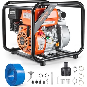 image:imageVEVOR Gas Powered Water Pump 2 in 142 GPM 7HP Semi Trash Water Transfer Pump Portable Gasoline Engine with 25 ft Discharge Hose Heavy Duty Frame Cast Iron Impeller for Irrigation Ponds Pools2in 70 HP 142 GPM