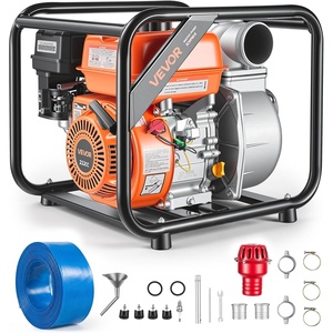 image:imageVEVOR Gas Powered Water Pump 2 in 142 GPM 7HP Semi Trash Water Transfer Pump Portable Gasoline Engine with 25 ft Discharge Hose Heavy Duty Frame Cast Iron Impeller for Irrigation Ponds Pools3in 70 HP 242GPM