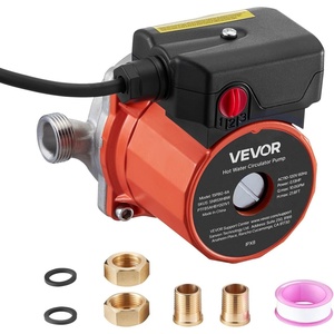 image:imageVEVOR Hot Water Recirculating Pump 10 GPM Instant Circulation Circulator Pump System 3Speed Control 013 HP 110120V NPT 34 in to NPT 12 in Adapter Stainless Steel Head for Water HeatersStainless Steel Head with 3Speed Control  orange