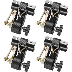 image:imageVEVOR Ladder Rack Ratchet Straps 14 Black Square Tube Mount 15 Wide x 75 Long Black Ladder Rack Straps with Double JHooks 500 lbs Load Heavy Duty Cargo Buckle Lock Strap 2 PackBlack Round Tube4 Pack