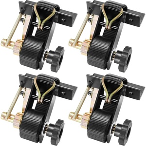 image:imageVEVOR Ladder Rack Ratchet Straps 14 Black Square Tube Mount 15 Wide x 75 Long Black Ladder Rack Straps with Double JHooks 500 lbs Load Heavy Duty Cargo Buckle Lock Strap 2 PackBlack Square Tube4 Pack