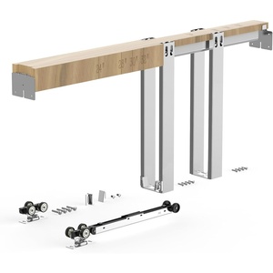 image:imageVEVOR Pocket Door Frame Kit for 2436 in Wide 80 in High Door Pocket Door Kit with TwoWay Soft Close Mechanism Slide Smoothly Quietly Easy to Install Premium Galvanized Steel for Living Room36x80