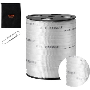 image:imageVEVOR Polyester Pull Tape 12 x 5249 Mule Tape Flat Rope 1250 lbf Tensile Capacity Printed Webbing Cable Pulling Tape for Packaging Gardening Commercial Electrical Conduit Work White318 x 58