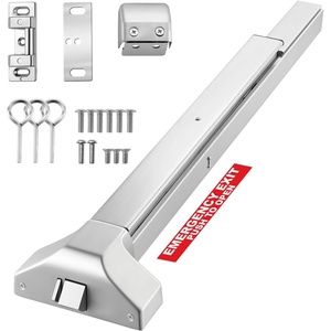 image:imageVEVOR Push Bar Panic Exit Device 31 Stainless Steel Commercial Panic Bar for Exit Doors Emergency Exit Door Hardware with Dual Locking Bolt and Sticker for 3146 Wood or Metal Door Silver319 x 602 x 26