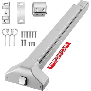 image:imageVEVOR Push Bar Panic Exit Device 31 Stainless Steel Commercial Panic Bar for Exit Doors Emergency Exit Door Hardware with Dual Locking Bolt and Sticker for 3146 Wood or Metal Door Silver28 x 602 x 26