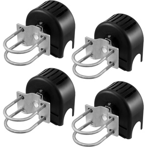 image:imageVEVOR Sliding Gate Kit Rolling Gate Hardware Kit wUShaped Wheel Groove for Cantilever Sliding Gates and Rolling Door Sliding Gate Rollers 4 Track Wheels wCover Heavy Duty Sliding RollerBlackUshaped