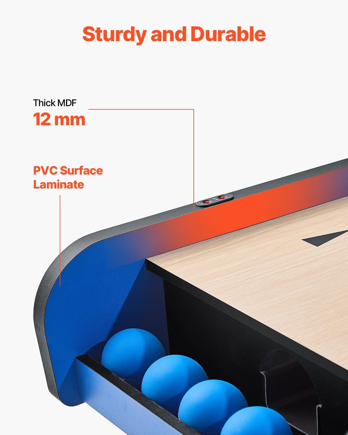 image:imageVEVOR Roll and Score Classic Arcade GameTable Sky Ball Table Machine LED ElectronicScorer amp Track Lighting Sound Automatic BallReturn Home Recreation Game Room8