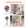 image:imageVEVOR 24 in Spinning Prize Wheel 14 Slots Spinning Wheel with Stand Adjustable Height Win Fortune Roulette with a Dry Erase and 2 Markers 6 Colors Easy Assembly for Party Pub Trade Show Carnival