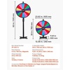 image:imageVEVOR 24 in Spinning Prize Wheel 14 Slots Spinning Wheel with Stand Adjustable Height Win Fortune Roulette with a Dry Erase and 2 Markers 6 Colors Easy Assembly for Party Pub Trade Show Carnival