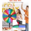 image:imageVEVOR 24 in Spinning Prize Wheel 14 Slots Spinning Wheel with Stand Tabletop Win Fortune Roulette with a Dry Erase and 2 Markers 6 Colors Easy Assembly for Party Pub Trade Show Carnival Events36 INCH