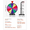 image:imageVEVOR 24 in Spinning Prize Wheel 14 Slots Spinning Wheel with Stand Tabletop Win Fortune Roulette with a Dry Erase and 2 Markers 6 Colors Easy Assembly for Party Pub Trade Show Carnival Events12 INCH