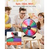 image:imageVEVOR 24 in Spinning Prize Wheel 14 Slots Spinning Wheel with Stand Tabletop Win Fortune Roulette with a Dry Erase and 2 Markers 6 Colors Easy Assembly for Party Pub Trade Show Carnival Events24 INCH TABLE TOP