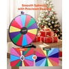image:imageVEVOR 24 in Spinning Prize Wheel 14 Slots Spinning Wheel with Stand Tabletop Win Fortune Roulette with a Dry Erase and 2 Markers 6 Colors Easy Assembly for Party Pub Trade Show Carnival Events24 INCH TABLE TOP