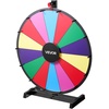image:imageVEVOR 24 in Spinning Prize Wheel 14 Slots Spinning Wheel with Stand Tabletop Win Fortune Roulette with a Dry Erase and 2 Markers 6 Colors Easy Assembly for Party Pub Trade Show Carnival Events24 INCH TABLE TOP