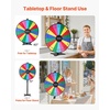 image:imageVEVOR 24 in Spinning Prize Wheel 14 Slots Spinning Wheel with Stand Tabletop Win Fortune Roulette with a Dry Erase and 2 Markers 6 Colors Easy Assembly for Party Pub Trade Show Carnival Events36 INCH