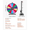 image:imageVEVOR 24 in Spinning Prize Wheel 14 Slots Spinning Wheel with Stand Tabletop Win Fortune Roulette with a Dry Erase and 2 Markers 6 Colors Easy Assembly for Party Pub Trade Show Carnival Events24 INCH TABLE TOP