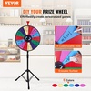 image:imageVEVOR 24 in Spinning Prize Wheel 14 Slots Spinning Wheel with Stand Tabletop Win Fortune Roulette with a Dry Erase and 2 Markers 6 Colors Easy Assembly for Party Pub Trade Show Carnival Events18 INCH