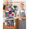 image:imageVEVOR 36 inch Spinning Prize Wheel 18 Slots Spinning Wheel Roulette Wheel with a Dry Erase and 2 Markers Tabletop or Floor Standing Win Fortune Spin Games in Party Pub Trade Show Carnival18 INCH