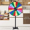 image:imageVEVOR 36 inch Spinning Prize Wheel 18 Slots Spinning Wheel Roulette Wheel with a Dry Erase and 2 Markers Tabletop or Floor Standing Win Fortune Spin Games in Party Pub Trade Show Carnival36 INCH
