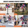 image:imageVEVOR 36 inch Spinning Prize Wheel 18 Slots Spinning Wheel Roulette Wheel with a Dry Erase and 2 Markers Tabletop or Floor Standing Win Fortune Spin Games in Party Pub Trade Show Carnival22 INCH