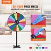 image:imageVEVOR 36 inch Spinning Prize Wheel 18 Slots Spinning Wheel Roulette Wheel with a Dry Erase and 2 Markers Tabletop or Floor Standing Win Fortune Spin Games in Party Pub Trade Show Carnival36 INCH