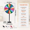 image:imageVEVOR 36 inch Spinning Prize Wheel 18 Slots Spinning Wheel Roulette Wheel with a Dry Erase and 2 Markers Tabletop or Floor Standing Win Fortune Spin Games in Party Pub Trade Show Carnival36 INCH