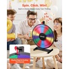 image:imageVEVOR 36 inch Spinning Prize Wheel 18 Slots Spinning Wheel Roulette Wheel with a Dry Erase and 2 Markers Tabletop or Floor Standing Win Fortune Spin Games in Party Pub Trade Show Carnival18 INCH