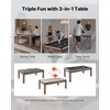 image:imageVEVOR 7ft 3in1 Multi Game Table with Dining Pool and Tennis Table for Family Game Room Adults Includes Full Set of Accessories2 Benches for Storage and Accessories