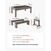 image:imageVEVOR 7ft 3in1 Multi Game Table with Dining Pool and Tennis Table for Family Game Room Adults Includes Full Set of Accessories2 Benches for Storage and Accessories