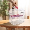 image:imageVEVOR Acrylic Raffle DrumProfessional Raffle Ticket Spinning Cage with 2 Keys Transparent Lottery Spinning Drawing Holds 10000 Tickets or 300 Raffle Balls Raffle Ticket Box for Lottery Games Bing12 x 12 inch  Small