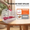 image:imageVEVOR Acrylic Raffle DrumProfessional Raffle Ticket Spinning Cage with 2 Keys Transparent Lottery Spinning Drawing Holds 10000 Tickets or 300 Raffle Balls Raffle Ticket Box for Lottery Games Bing16 x 13 inch  Medium