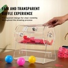 image:imageVEVOR Acrylic Raffle DrumProfessional Raffle Ticket Spinning Cage with 2 Keys Transparent Lottery Spinning Drawing Holds 10000 Tickets or 300 Raffle Balls Raffle Ticket Box for Lottery Games Bing12 x 12 inch  Small