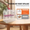 image:imageVEVOR Acrylic Raffle DrumProfessional Raffle Ticket Spinning Cage with 2 Keys Transparent Lottery Spinning Drawing Holds 10000 Tickets or 300 Raffle Balls Raffle Ticket Box for Lottery Games Bing12 x 12 inch  Small