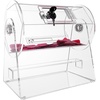image:imageVEVOR Acrylic Raffle DrumProfessional Raffle Ticket Spinning Cage with 2 Keys Transparent Lottery Spinning Drawing Holds 10000 Tickets or 300 Raffle Balls Raffle Ticket Box for Lottery Games Bing12 x 12 inch  Small